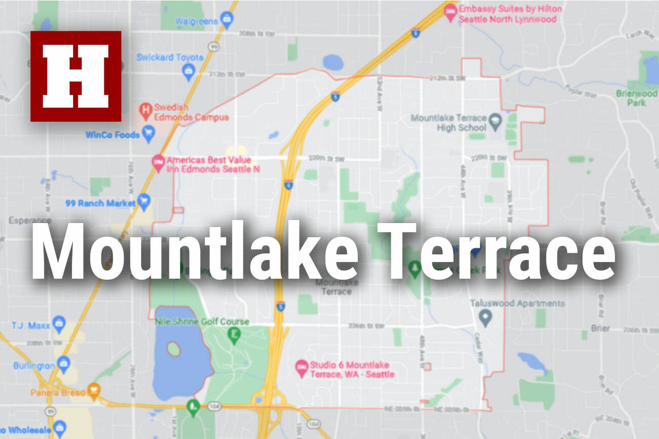 Logo for news use featuring the municipality of Mountlake Terrace in Snohomish County, Washington.