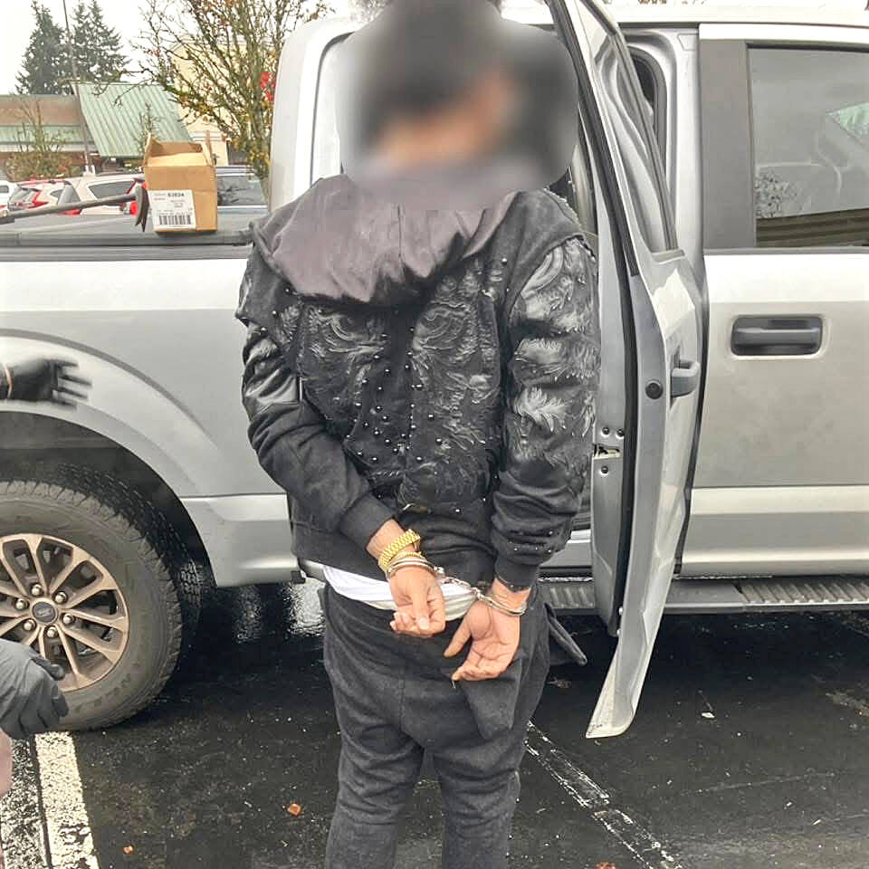Police arrest a 30-year-old California man wanted in two states as part of a human trafficking investigation in Snohomish County involving two motels on Highway 99. (Edmonds Police Department)