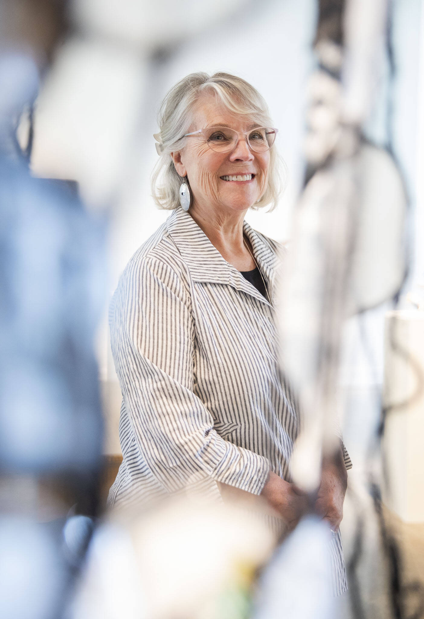 Judy Tuohy, the executive director of the Schack Art Center, in 2024. (Olivia Vanni / The Herald)
