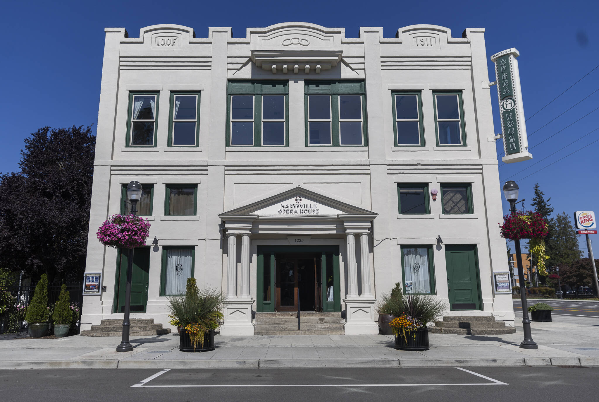 Outside of the Marysville Opera House on Sept. 16, 2025 in Marysville, Washington. (Olivia Vanni / The Herald)