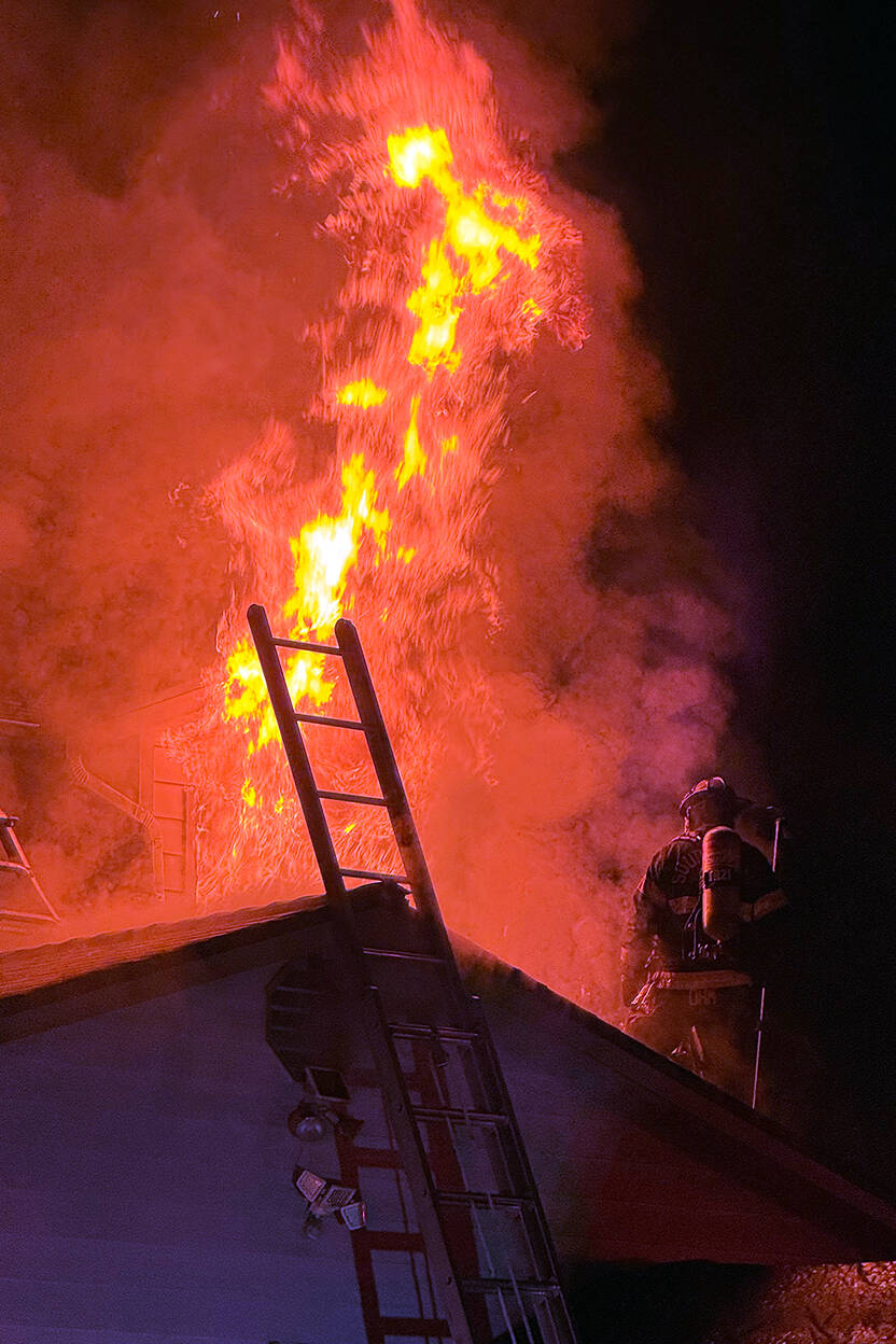 South County Fire crews responded to a fire at a duplex that resulted in the death of one man on Monday, Jan. 19, 2026, in Lynnwood, Washington. (South County Fire)