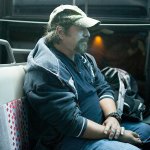 Gene Martin rides the bus before sunrise to an Alcoholics Anonymous meeting in Everett. (Ian Terry / The Herald)