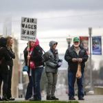 Employees of the Snohomish County Clerks Office staged a one-day walkout in March. (Dan Bates / The Herald, file)