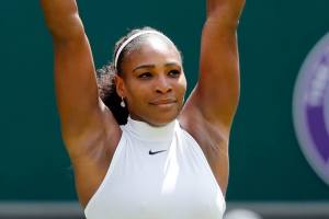 Serena Williams labors in first round Wimbledon win