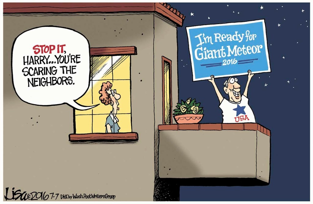 Editorial cartoons for Thursday, July 7