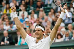 Del Potro beats Wawrinka in four sets at Wimbledon