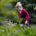 Stacey Williams, from South Australlia, is at Sangaia working with youth in the Right of Passage program. She is also happy for the opportunity to work and learn the organic gardening methods at Songaia, she said. (Dan Bates/The Herald)
