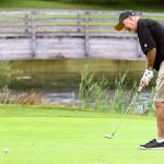 Kevin Clark / The Daily Herald                                Bob Hornecker putts at the Lynnwood Municipal Golf Course Thursday afternoon on July 7, 2016.