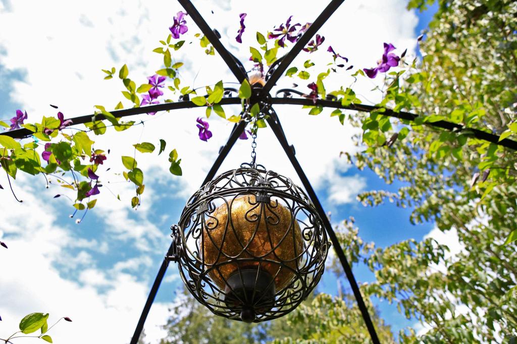 The yard art was made by Larry Petrovich. (Kevin Clark / The Herald)