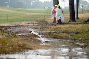 Thunderstorms force suspension of PGA Championship’s 3rd round