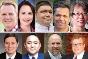 5 running for Position 2 in 1st District, 4 for Position 1