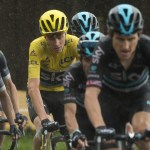 Britain&rsquo;s Chris Froome, wearing the overall leader&rsquo;s yellow jersey, and Colombia&rsquo;s Nairo Quintana (left), climb during the penultimate stage of the Tour de France on Saturday. (AP Photo/Peter Dejong)