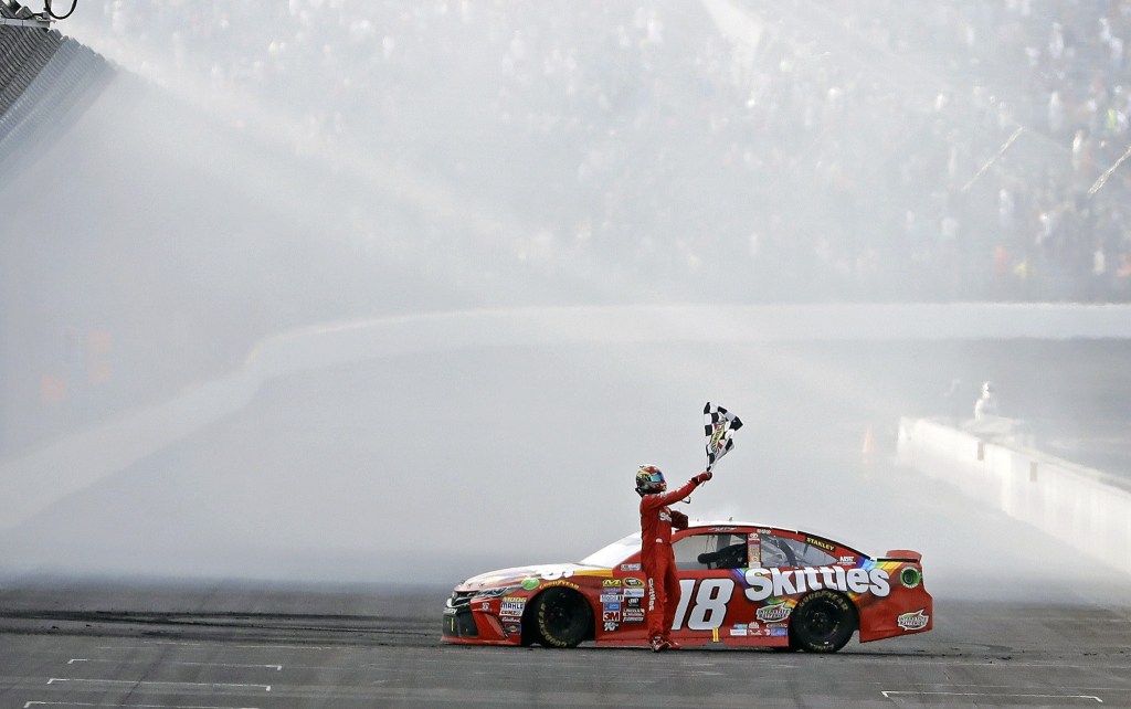 Kyle Busch wins the Brickyard 400