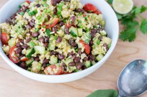 Chili-lime black bean & rice salad