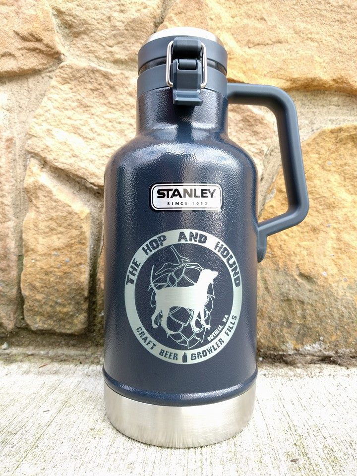 This pint glass has the shape of Mount Rainier.