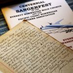 Alf Knudsen takes a look at some historic materials from Jerry Hilson, some dating back to 1902, including records made at meetings held when the chorus first began.