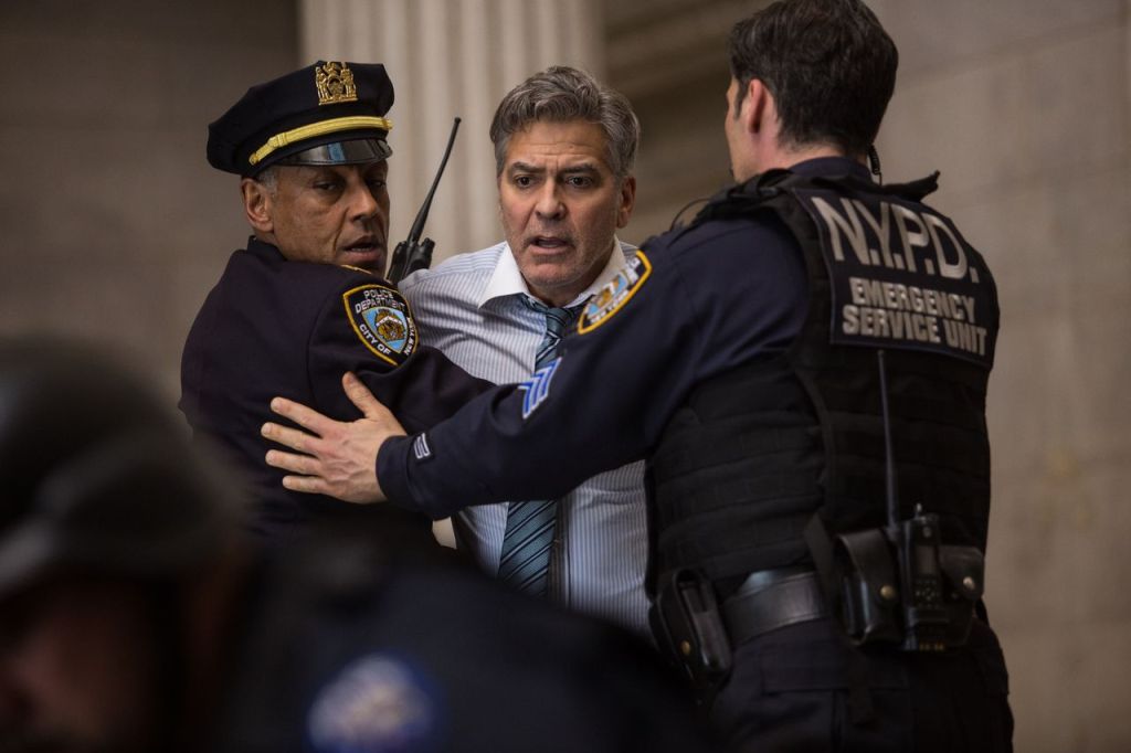 George Clooney teams up with Julia Roberts in &ldquo;Money Monster,&rdquo;opening in theaters May 13.