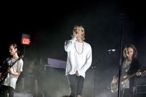 Zach Abels (left), Jesse Rutherford and Mikey Margott of the band The Neighbourhood will peform at 8 p.m. May 6 at the Showbox SoDo.