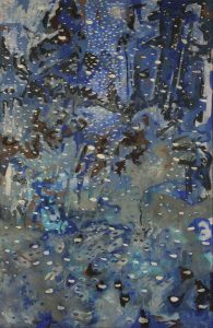&ldquo;First Snow,&rdquo; painted in 1959 by John Matsudaira, is part of the &ldquo;Against the Moon&rdquo; exhibit of his works at Cascadia Art Museum in Edmonds.