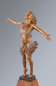 &ldquo;Joie de Vivre,&rdquo; a bronze sculpture by David Varnau, is displayed at Cole Gallery in Edmonds.
