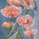 &ldquo;The Dreamer,&rdquo; by Liz Hamlin, uses soft colors with two images overlapping each other.