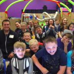 Kids at the Boys & Girls Club in Lake Stevens react during the conference.