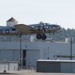Aluminum Overcast takes off from Boeing Field on Monday.