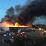 This view of the fire was shared by the Marysville Fire District, whose crews assisted.