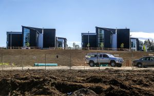 A big, new North Creek High School campus takes shape just to the west of the older North Creek neighborhood that is feeling the squeeze. The school will be ready to open in 2017.