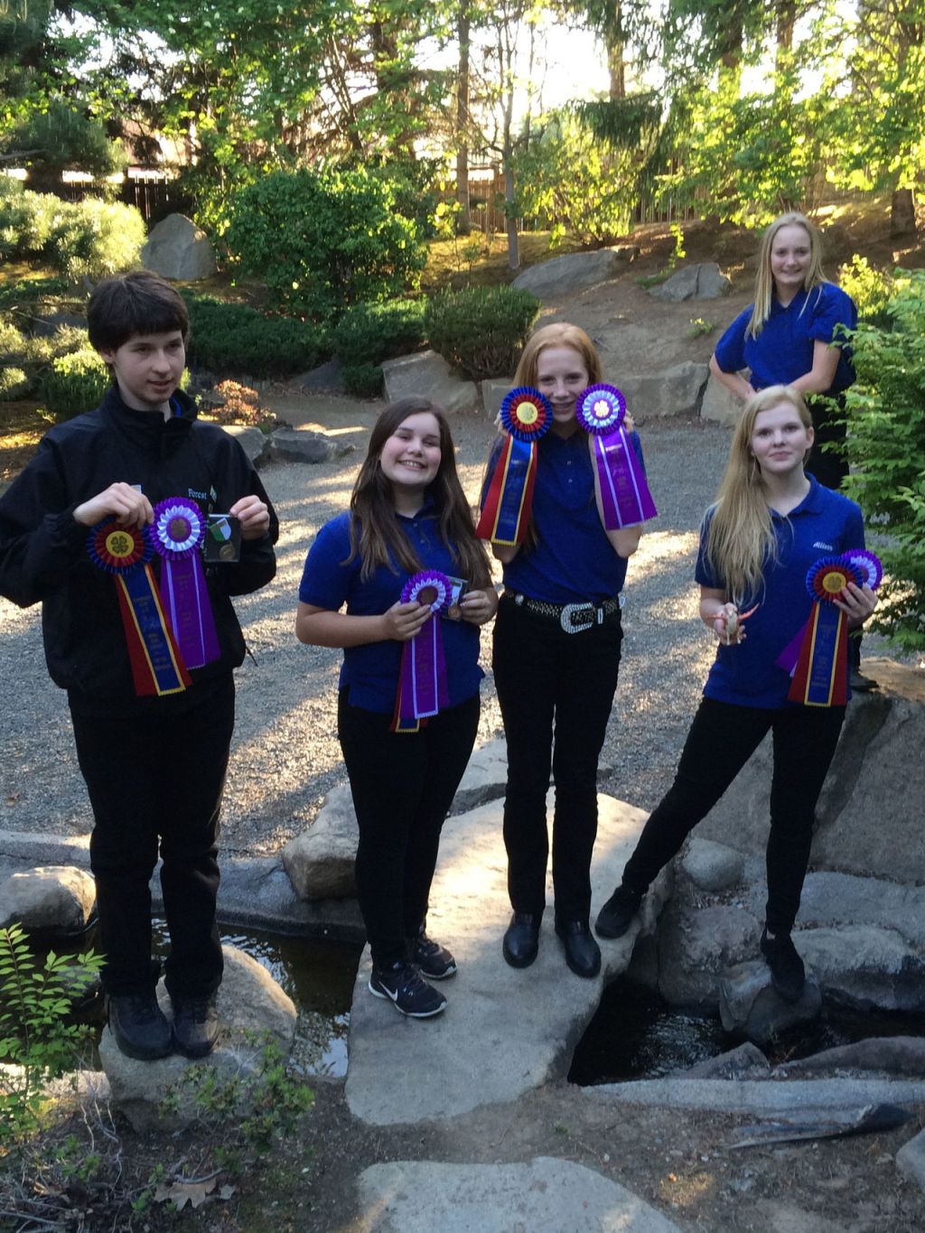 The Snohomish County-based intermediate team took the championship at the State Horse Bowl Competition, held May 7 at Central Washington University in Ellensburg. Team members were Forest Cook (Stanwood), Lily Nebeker (Redmond), Sara Wohlleben (Arlington), Allison Bircher (Redmond) and Chloe Gehrman (Camano Island).