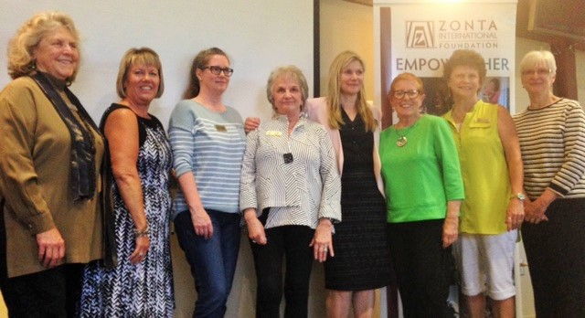 The Zonta Club of Everett recently installed its newly elected officers and board of directors for 2016-17. Pictured (from left) are Suzanne Poppema, Cindy Phillips, Peggy Wiltz, Linda Lepak, Carrie Blair, Judith Strand, Carol Janowicz and Suzie Truglio. Not pictured is Jeanne Judd.