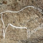 This image of a Paleolithic-era cave drawing in the Atxurra cave, Berriatua, Spain, was released Friday.