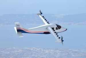 An artist&rsquo;s conception of NASA&rsquo;s X-57 Maxwell aircraft.