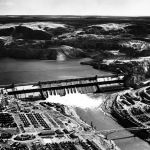 This Oct. 2, 1941, photo shows The Grand Coulee Dam on the Columbia River as it nears completion.