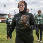 Mount Vernon&rsquo;s Laura Sedano qualified for the state wrestling tournament earlier this year and is now playing softball for the Bulldogs.
