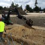 Publicly traded CarMax is building one of its first used car dealerships in the Puget Sound region in Lynnwood. The lot is expected to include 580 parking stalls, including 402 for sales. (Jim Davis / HBJ)