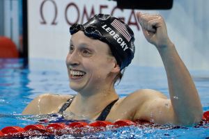 Ledecky swims into history with 4th Olympic gold