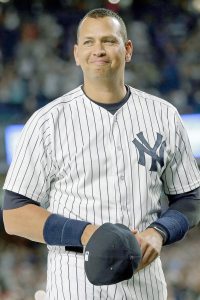 Rodriguez doubles, plays third in final game with Yankees