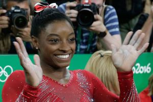 Biles first to win 3 Olympic gymnastic golds in single Games