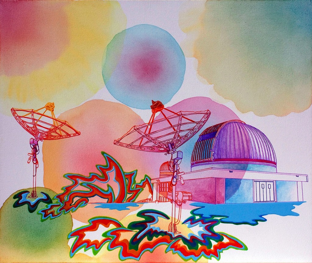 &ldquo;Observatory&rdquo; is among the Elizabeth Gahan paintings on view at ZINC in Edmonds through Sept. 12.
