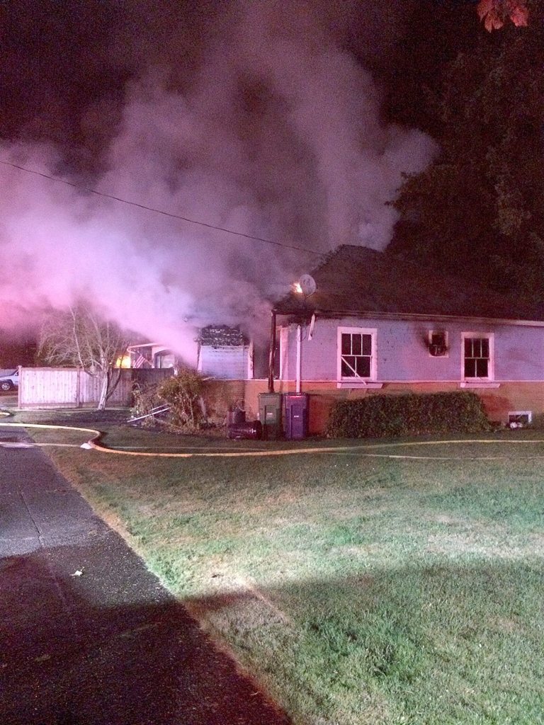 The blaze at this Arlington home took more than an hour to extinguish. (City of Arlington)