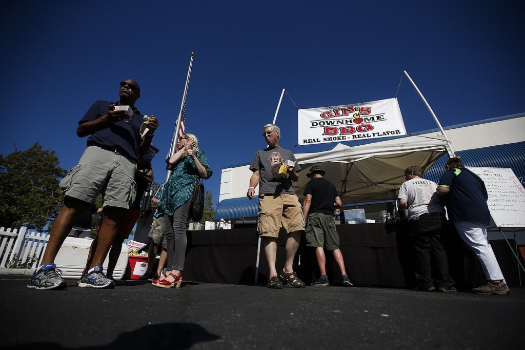 Gip&rsquo;s Downhome BBQ is one of many food vendors that will be onsite at this weekend&rsquo;s Everett Food Truck Festival. (Ian Terry / The Herald)