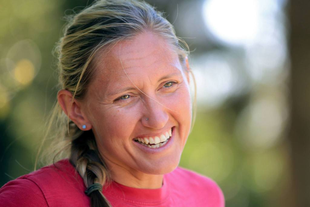 Beth Kendall, formerly Beth Krause, lives on her family farm where says grows flowers and her brother, Curt Krause, leases land to grow organic fruits and vegetables. The Krauses are this year&rsquo;s Centennial Farm Family at the Evergreen State Fair. (Kevin Clark / The Herald)