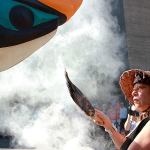 Lummi tribe trucks totem 4,800 miles in fossil fuels protest