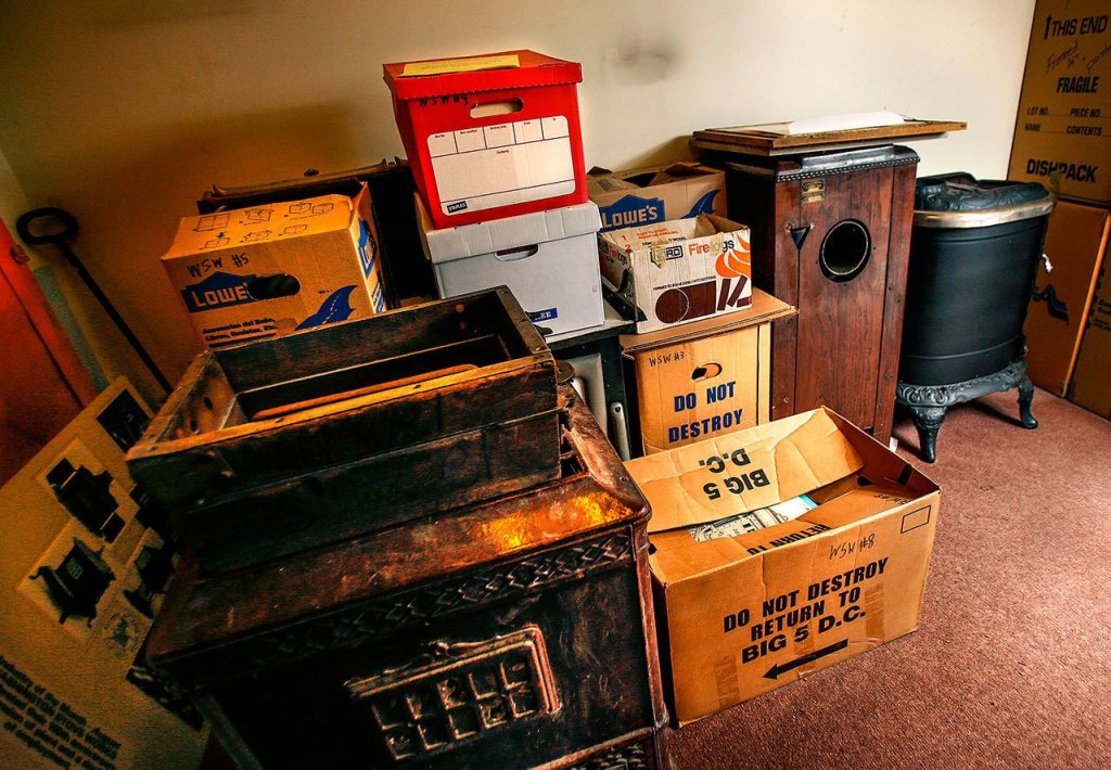 Some items in the museum&rsquo;s storage areas are not so easily packed up in acid free boxes. (Dan Bates / The Herald)