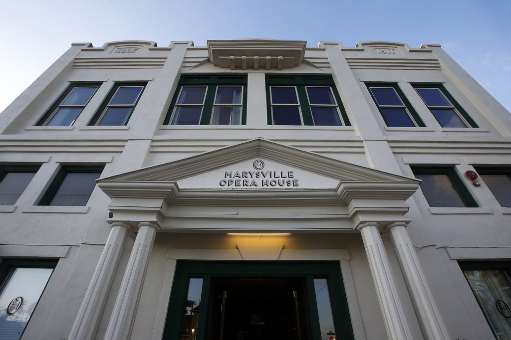 The Marysville Opera House is seen on Aug. 10. (Ian Terry / The Herald)