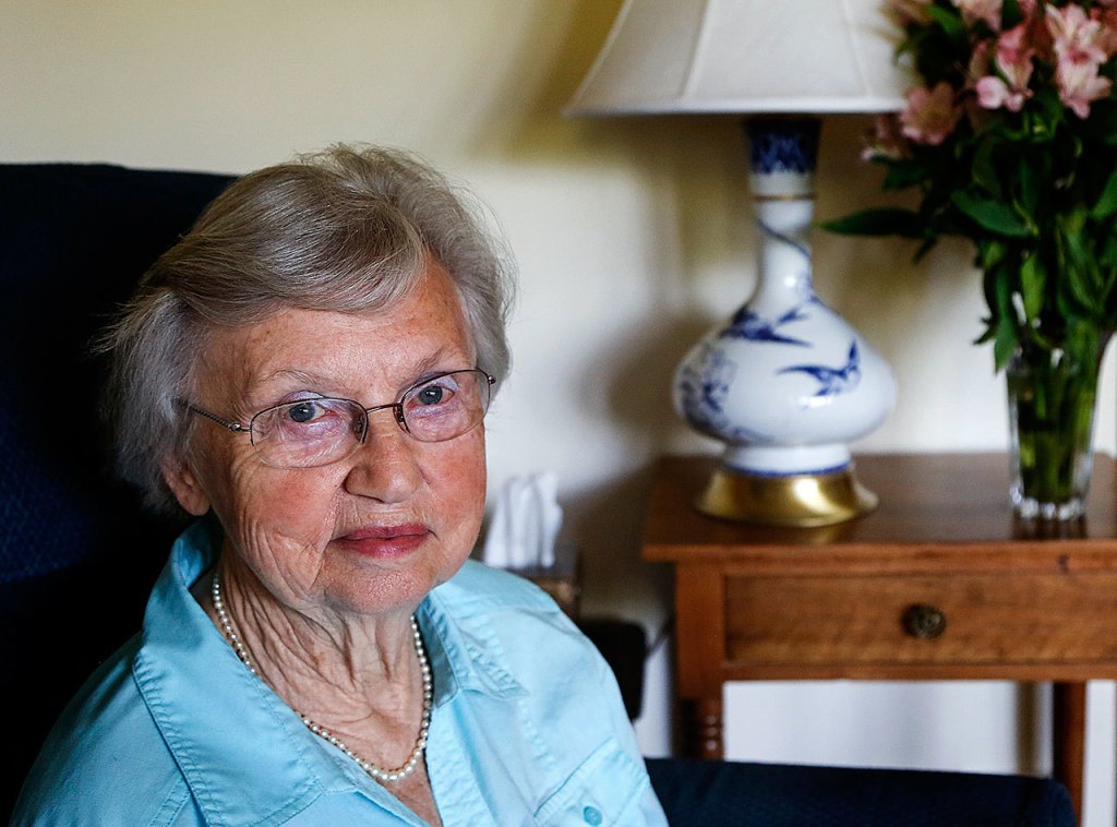 Donna Walsh talks about her husband Wally Walsh&rsquo;s strong ideals in founding and running the Snohomish Chalet, officially the Delta Rehabilitation Center. Wally Walsh died Aug. 11, at age 84. (Dan Bates / The Herald)