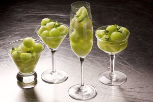 The way to glam up melon involves something sparkling