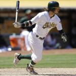The Oakland A&rsquo;s traded outfielder Josh Reddick to the Los Angeles Dodgers on Monday. (AP Photo/Ben Margot. File)