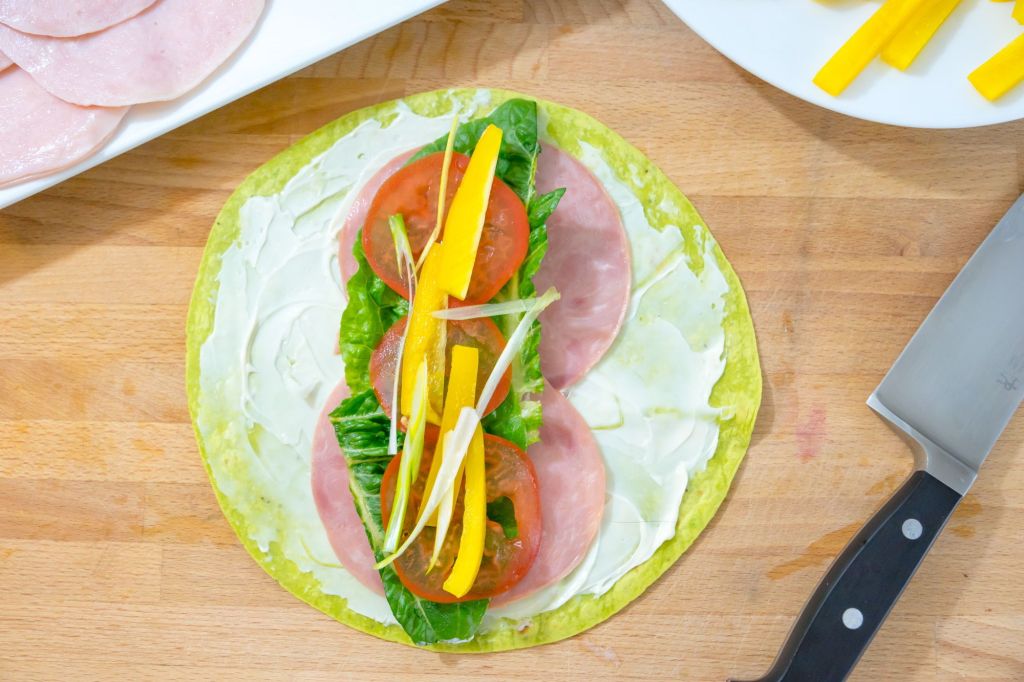 These pinwheels are easily customizable, healthy and perfect for feeding a crowd at a Super Bowl party.